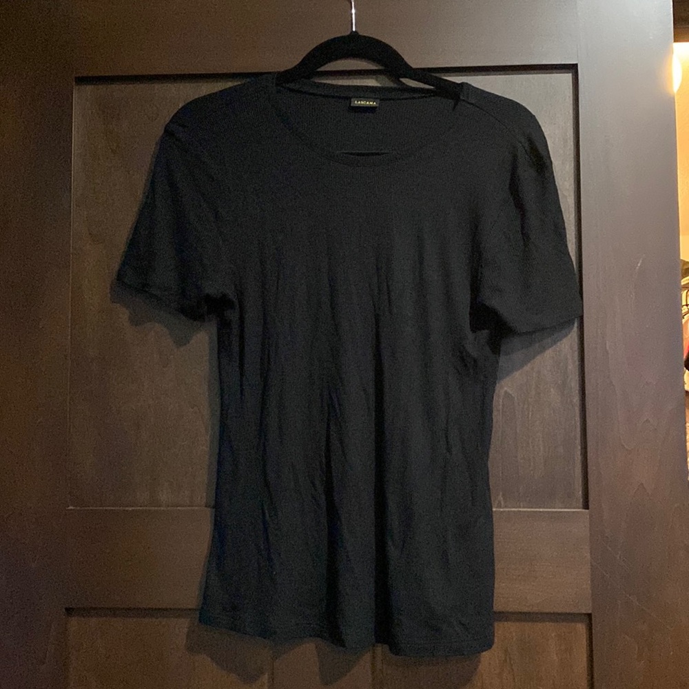 Lascana black ribbed shirt